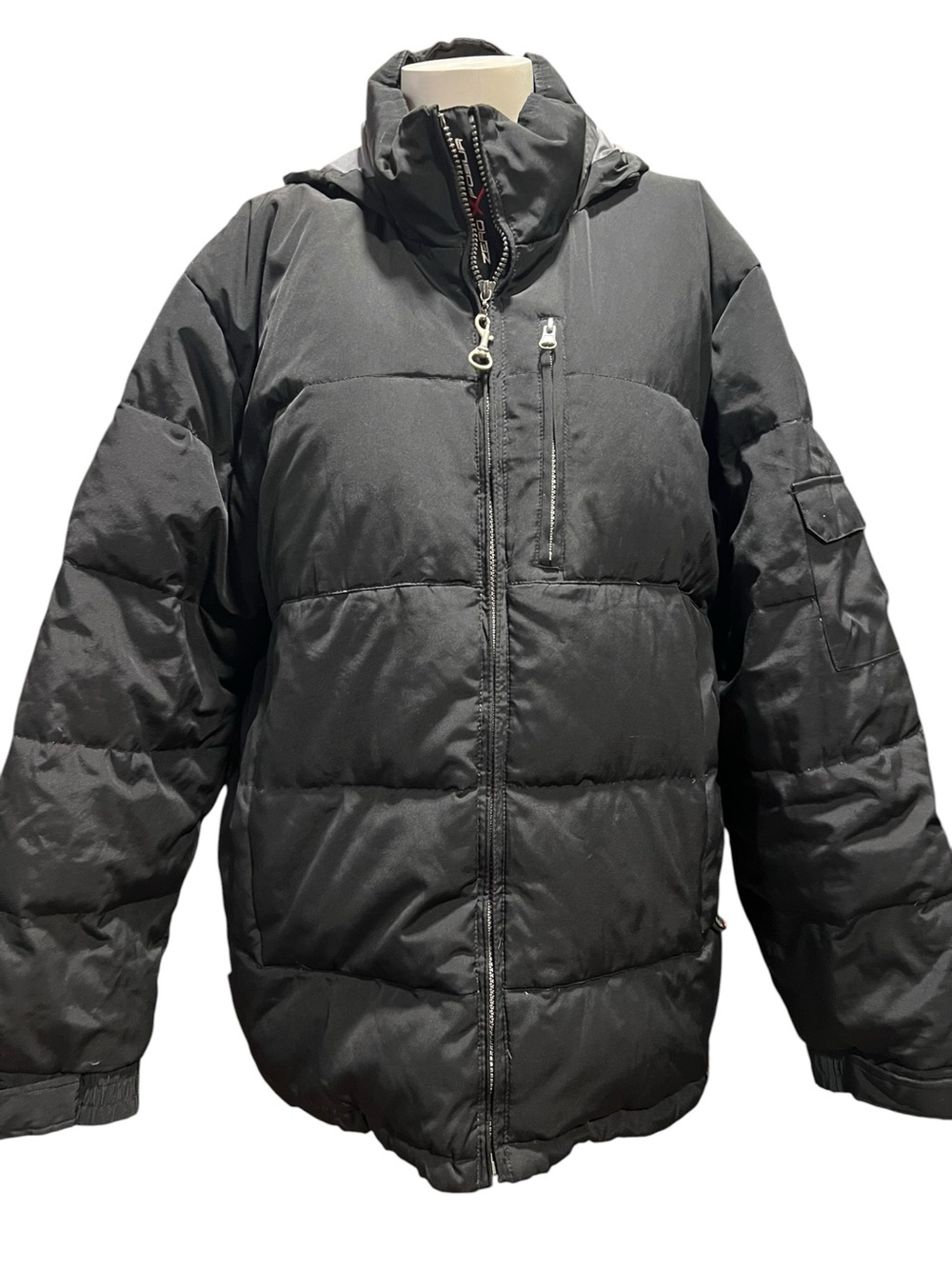Black ZeroXposur Authentic Activewear winter sports jacket.